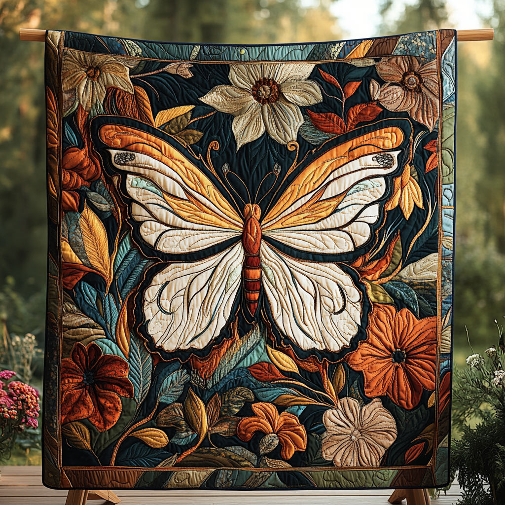 Whimsical Wings Quilted Blanket Butterfly Presents Whimsical Wings Quilted Blanket Butterfly Presents