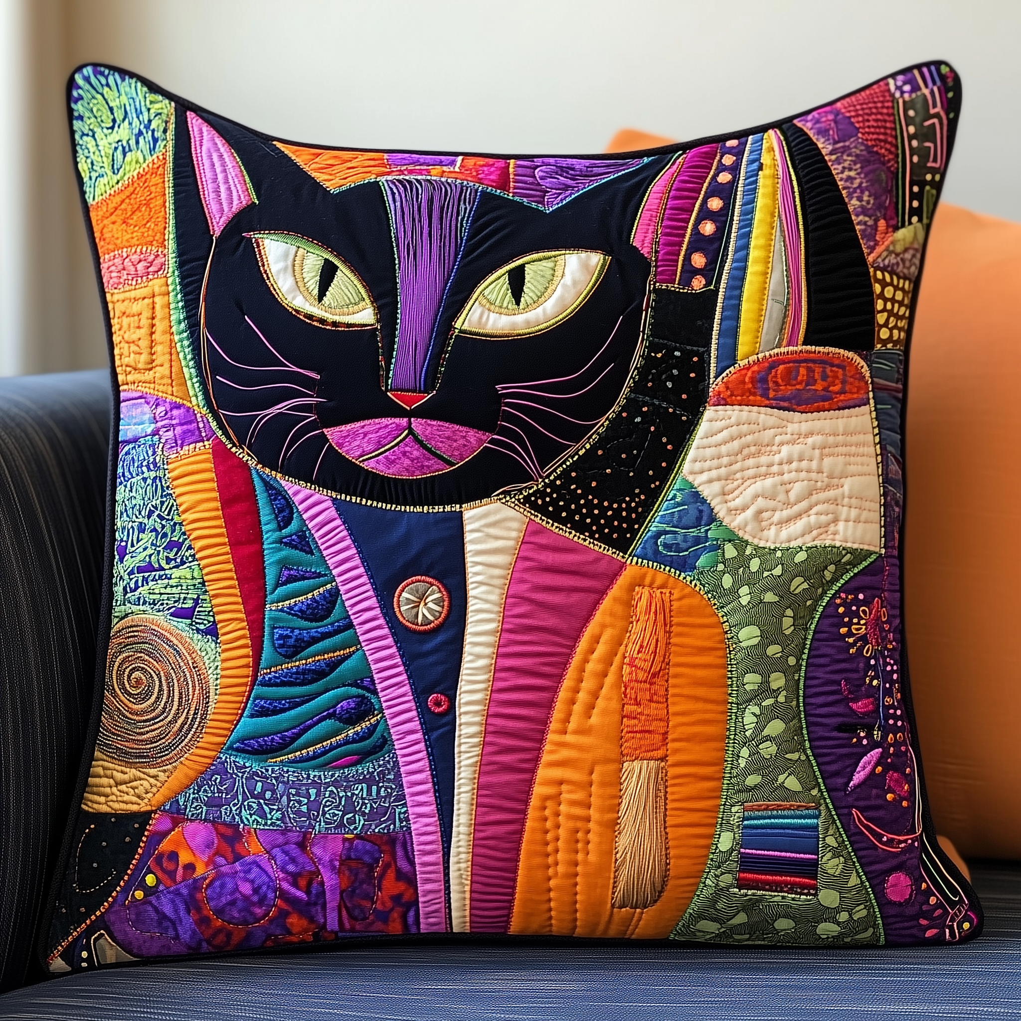 Whiskers In Motion Cat Quilted Pillow Case Feel at Peace Every Night with a Cozy Pillow Case Whiskers In Motion Cat Quilted Pillow Case Feel at Peace Every Night with a Cozy Pillow Case