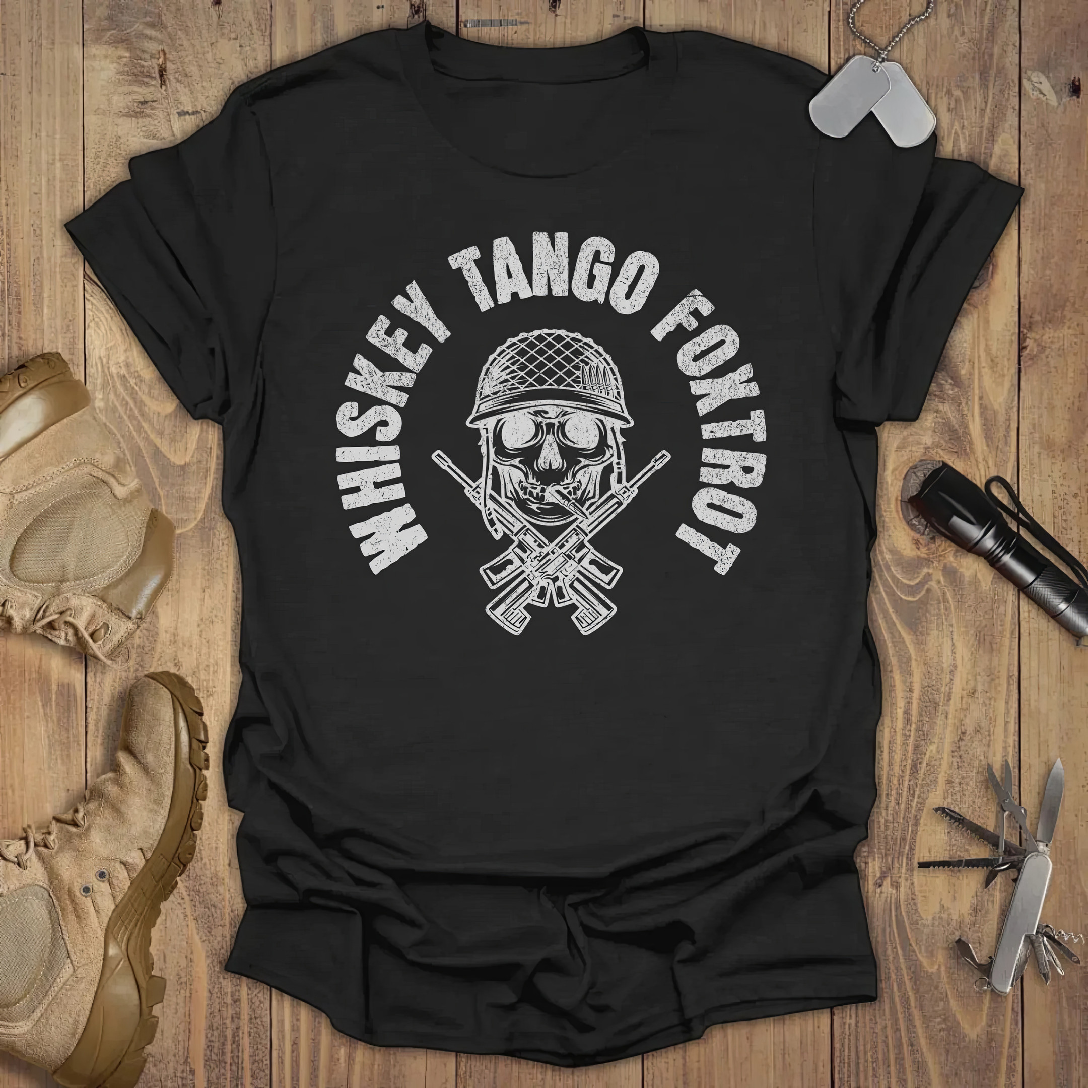 Whiskey Tango Foxtrot Skull T-shirt Vintage Tees Gifts For Veterans Whiskey Tango Foxtrot Skull T-shirt Vintage Tees Gifts For Veterans