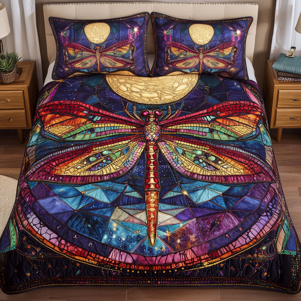 Whispering Wings Quilted Bedding Set Dragonfly Christmas Gifts Whispering Wings Quilted Bedding Set Dragonfly Christmas Gifts