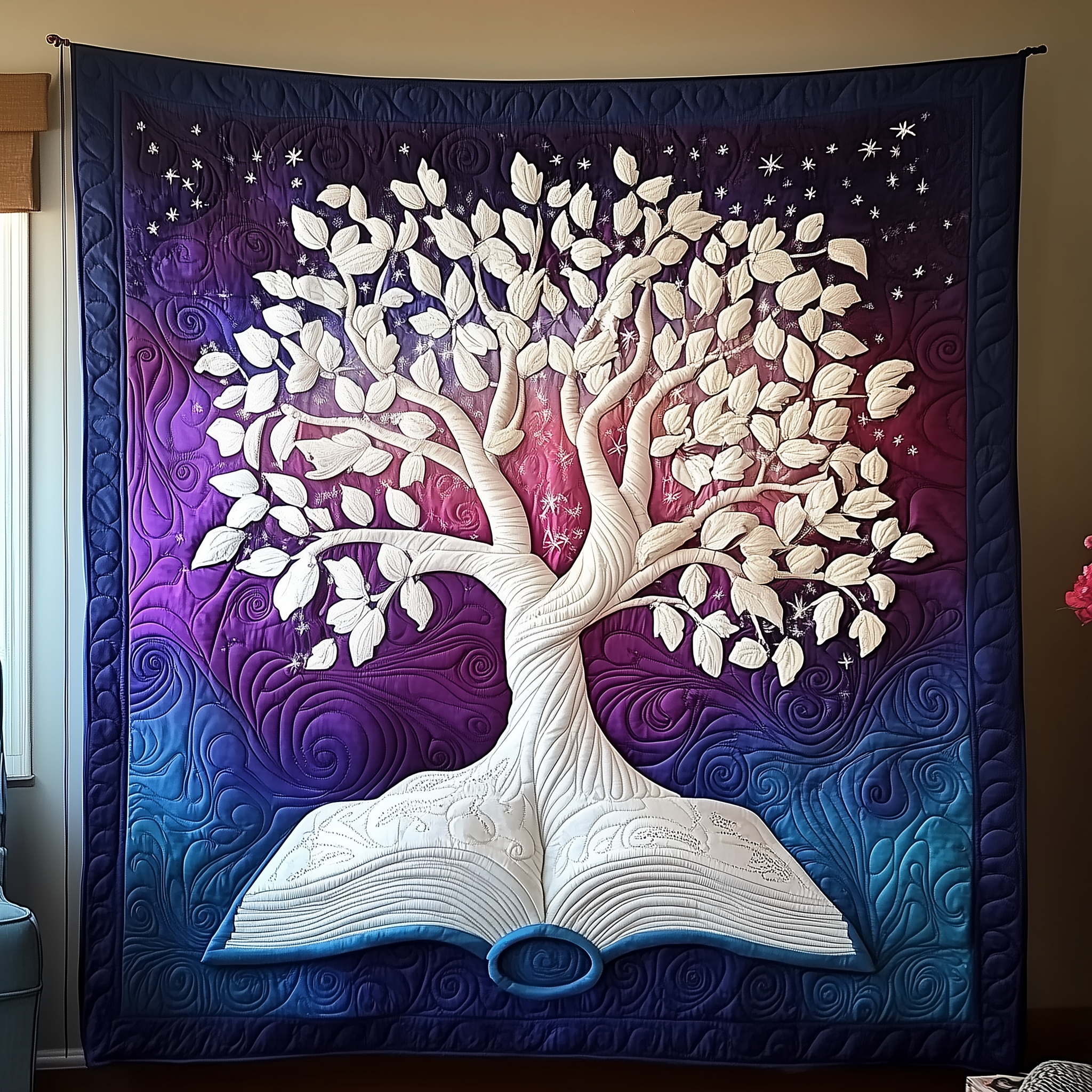 Whispers of the Forest Library Quilted Blanket Best Throw Blanket Best Gifts For Book Lovers Whispers of the Forest Library Quilted Blanket Best Throw Blanket Best Gifts For Book Lovers