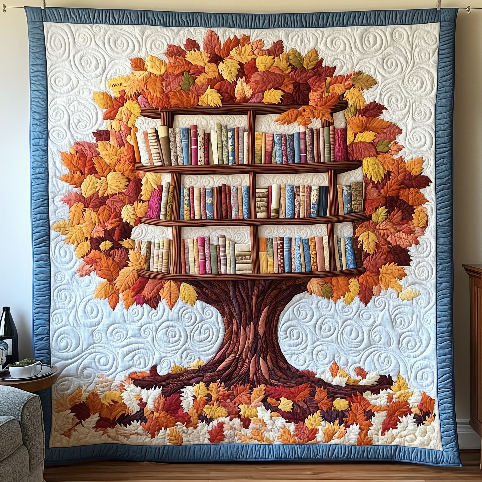 Whispers of the Forest Library Quilted Blanket Best Throw Blanket Christmas Gifts For Book Lovers Whispers of the Forest Library Quilted Blanket Best Throw Blanket Christmas Gifts For Book Lovers