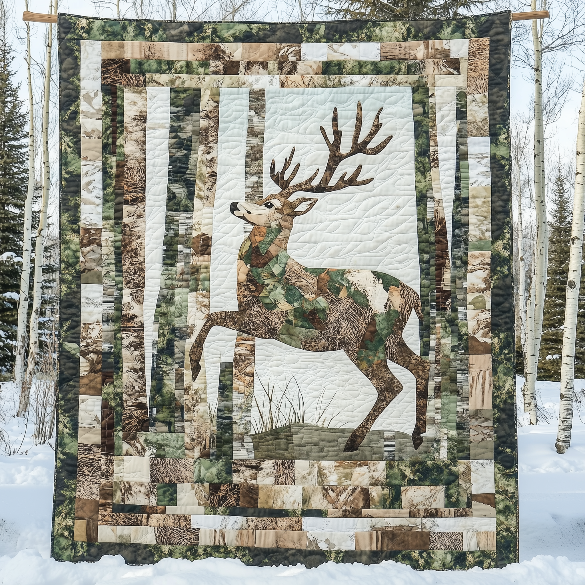 White Tail Deer Quilted Blanket Nice Throw Blankets First Fathers Day Gift Ideas White Tail Deer Quilted Blanket Nice Throw Blankets First Fathers Day Gift Ideas