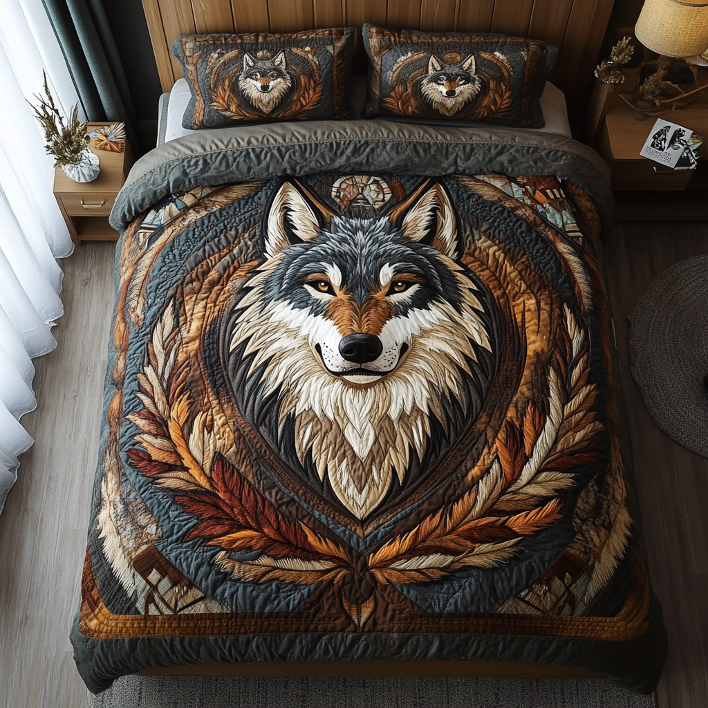 Wild Guardian Quilted Bedding Set Christmas Gifts For Wife Wild Guardian Quilted Bedding Set Christmas Gifts For Wife