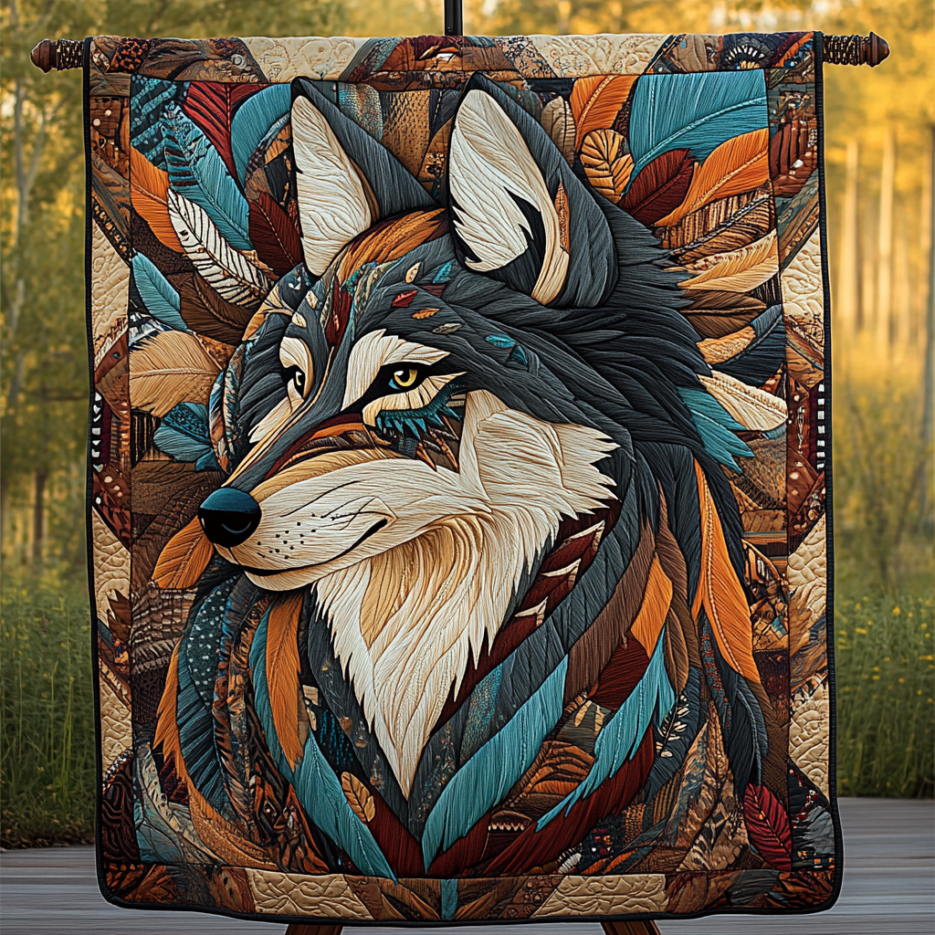 Wild Heritage Quilted Blanket Native American Themed Gifts Wild Heritage Quilted Blanket Native American Themed Gifts