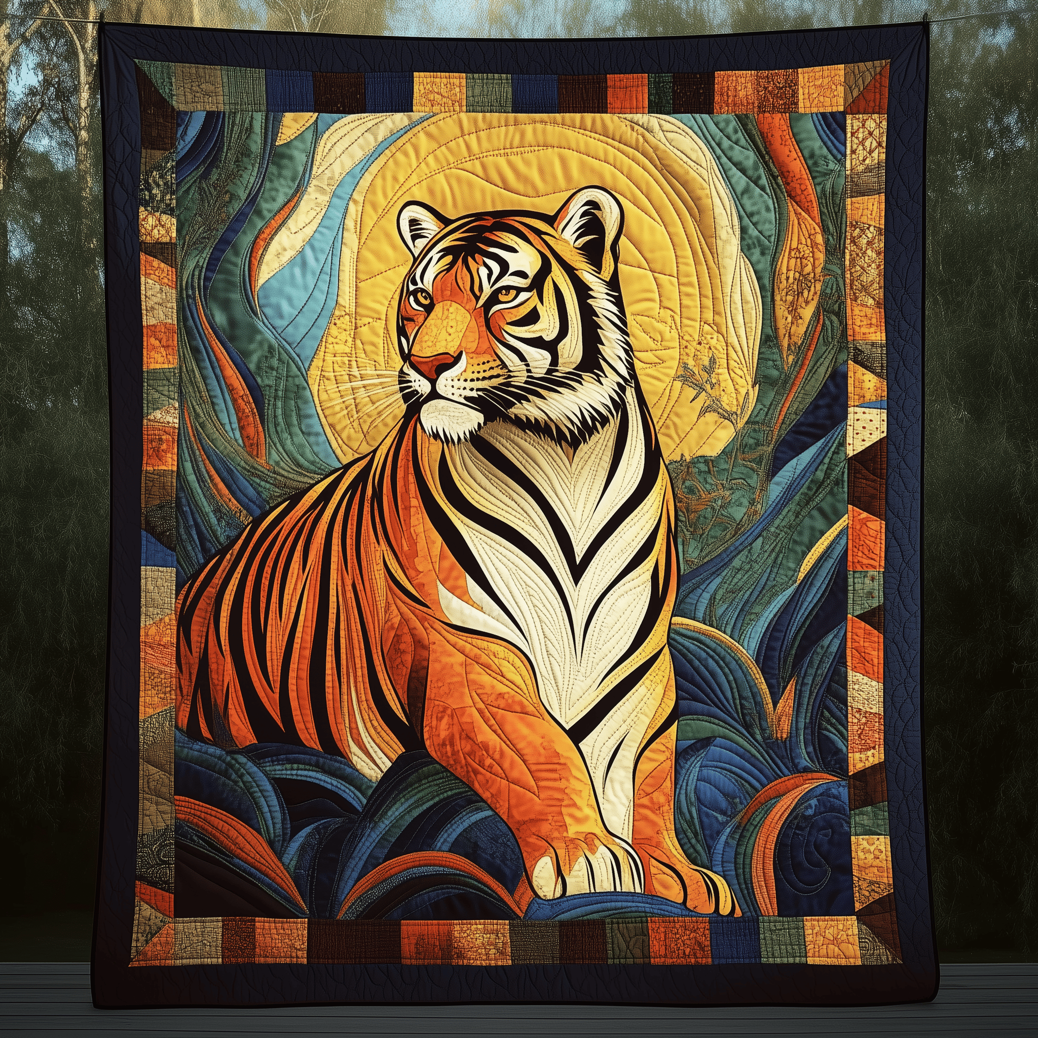 Wild Tiger Quilted Blanket Feel Ready for Adventure with a Blanket That Travels Well Wild Tiger Quilted Blanket Feel Ready for Adventure with a Blanket That Travels Well