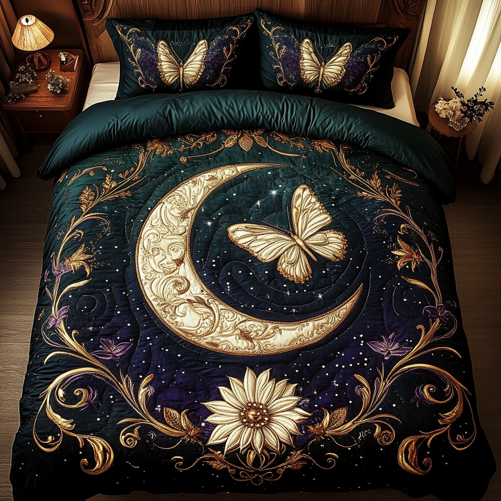 Wings of Wonder Quilted Bedding Set Gifts For Butterfly Lovers Wings of Wonder Quilted Bedding Set Gifts For Butterfly Lovers