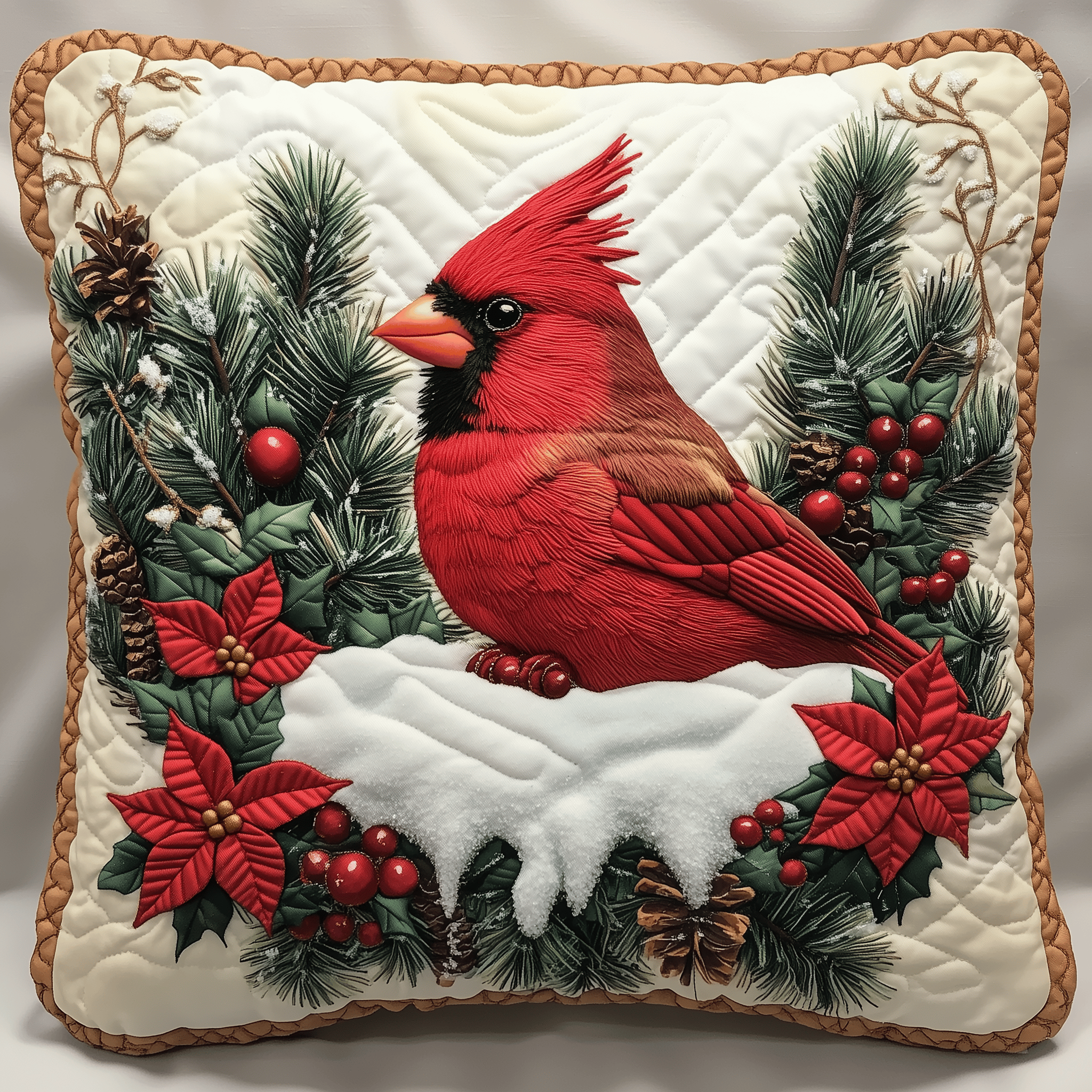 Winter Cardinal Quilted Pillow Case Quality You Can Feel Pillow Cases Designed to Last Winter Cardinal Quilted Pillow Case Quality You Can Feel Pillow Cases Designed to Last