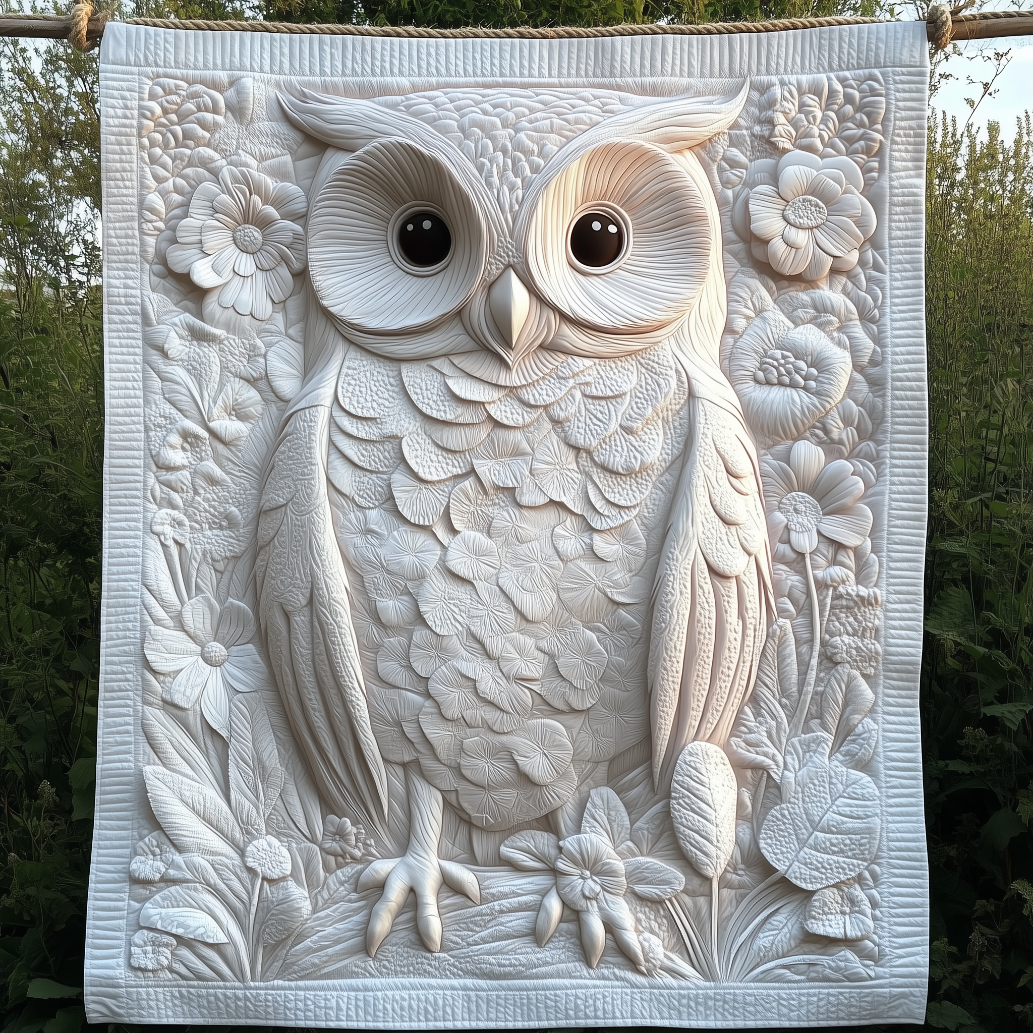 Winter Owl Quilted Blanket Throw Blankets For Couch Best Gifts For Owl Lovers Winter Owl Quilted Blanket Throw Blankets For Couch Best Gifts For Owl Lovers