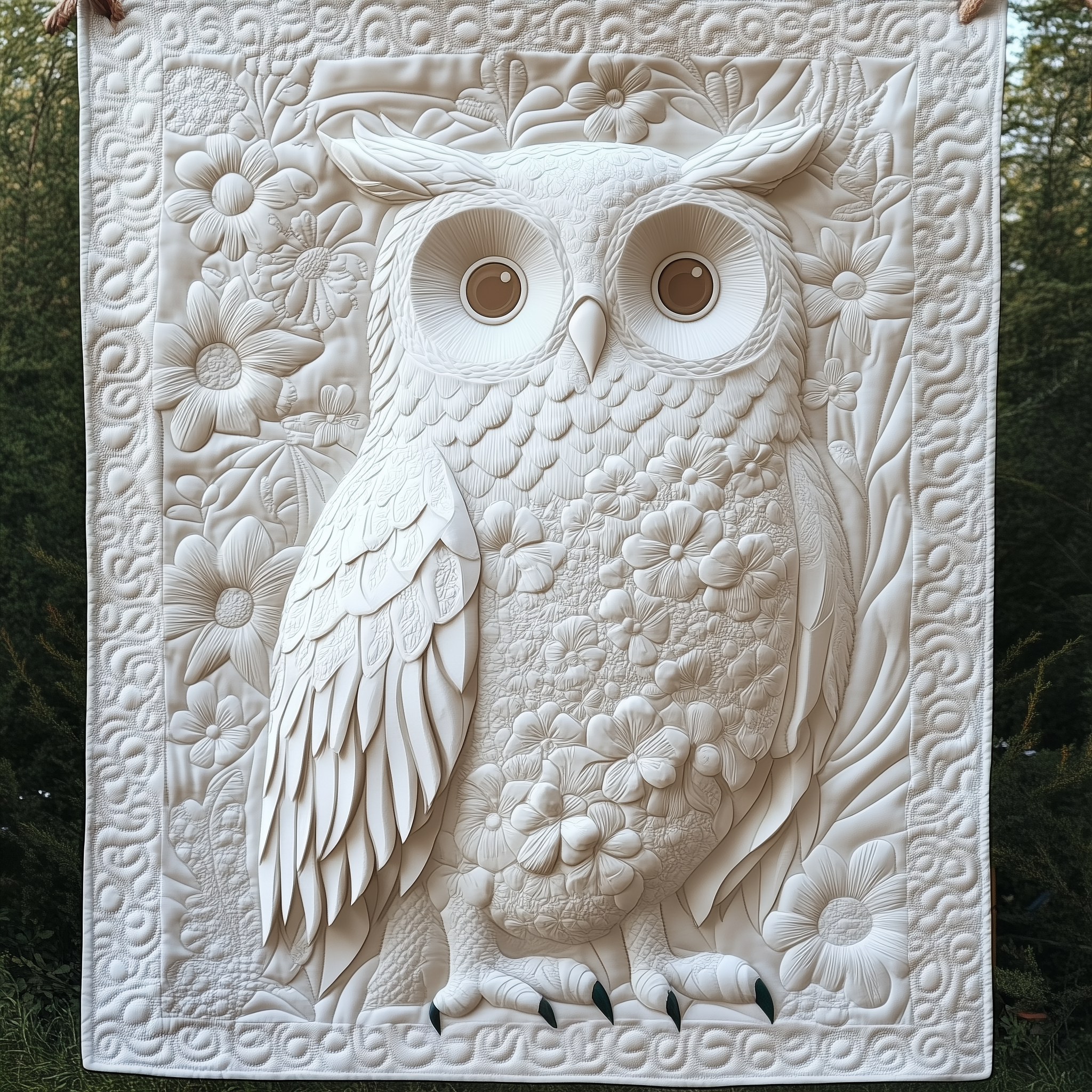 Winter Owl Quilted Blanket Throw Blankets For Couch Best Owl Gifts For Adults Winter Owl Quilted Blanket Throw Blankets For Couch Best Owl Gifts For Adults