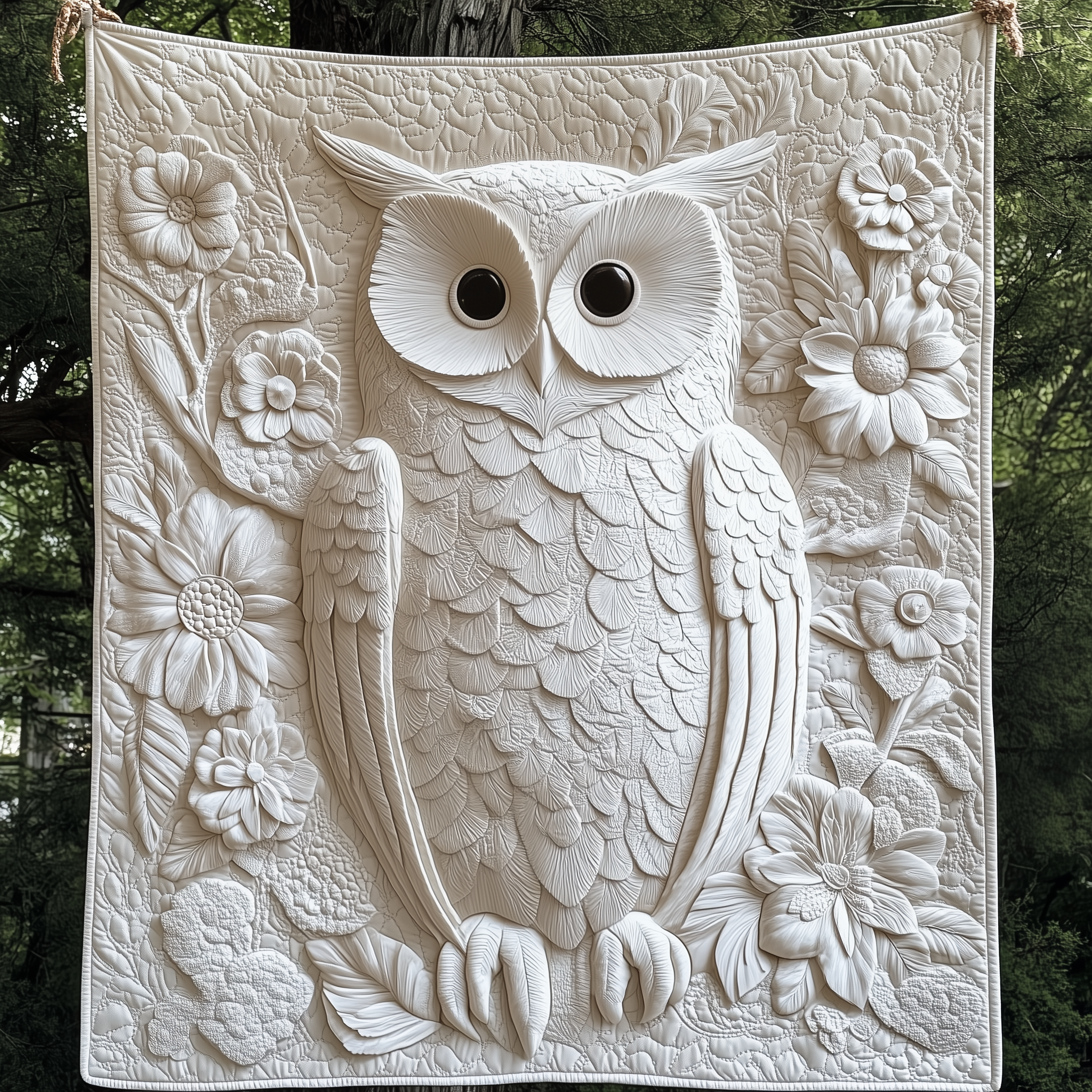 Winter Owl Quilted Blanket Throw Blankets For Couch Owl Presents For Ladies Winter Owl Quilted Blanket Throw Blankets For Couch Owl Presents For Ladies