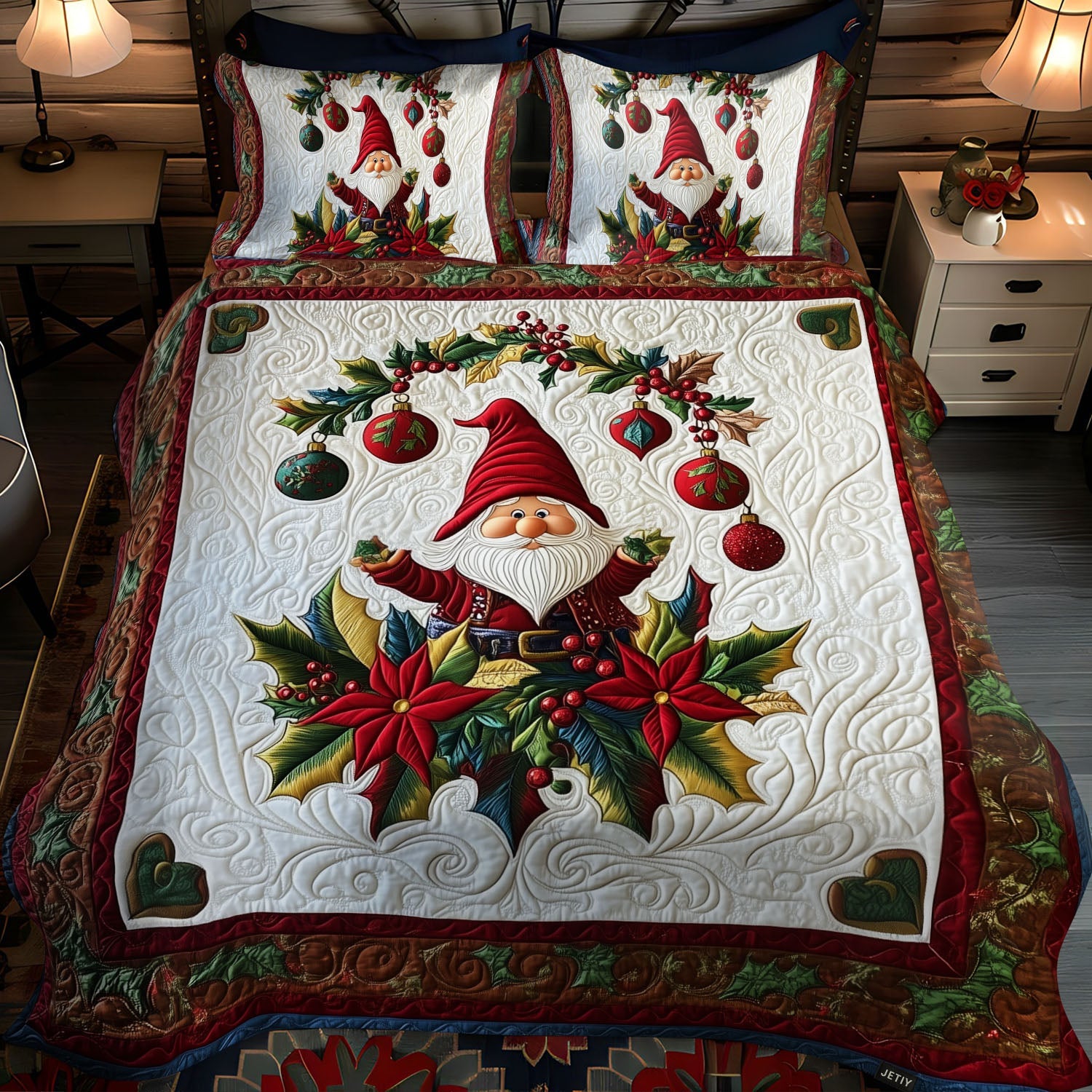 Winter Smiles Quilted Bedding Set Unique Christmas Gifts Winter Smiles Quilted Bedding Set Unique Christmas Gifts