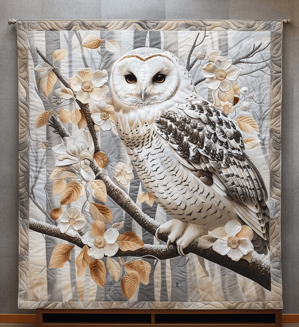 Winter Watcher Quilted Blanket Owl Christmas Presents Winter Watcher Quilted Blanket Owl Christmas Presents