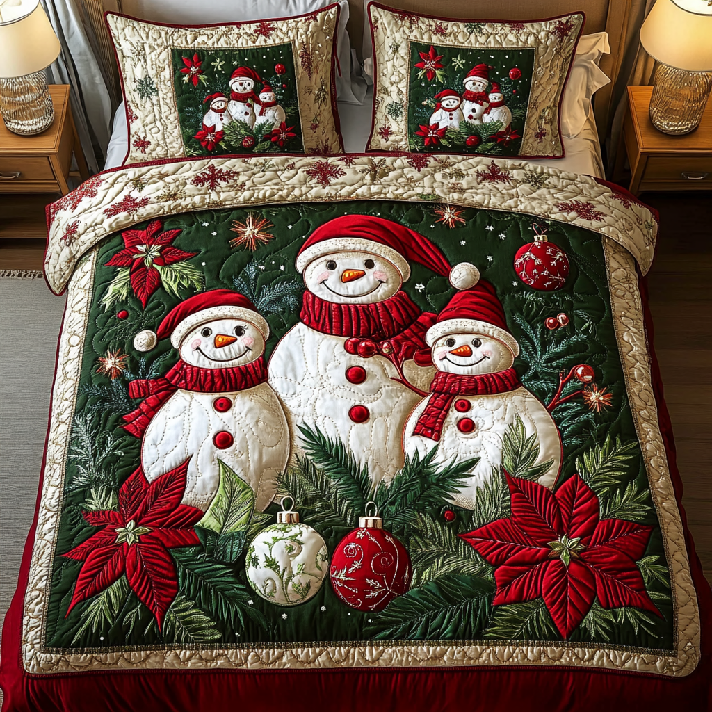 Winter Wonder Quilted Bedding Set Christmas Gifts For Wife 2024 Winter Wonder Quilted Bedding Set Christmas Gifts For Wife 2024
