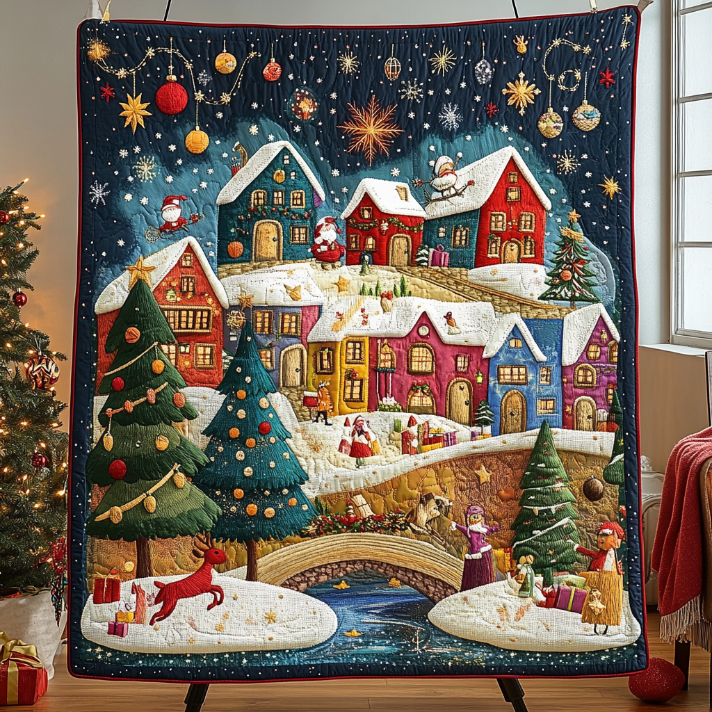 Winter Wonderland Quilted Blanket Romantic Christmas Gifts Winter Wonderland Quilted Blanket Romantic Christmas Gifts