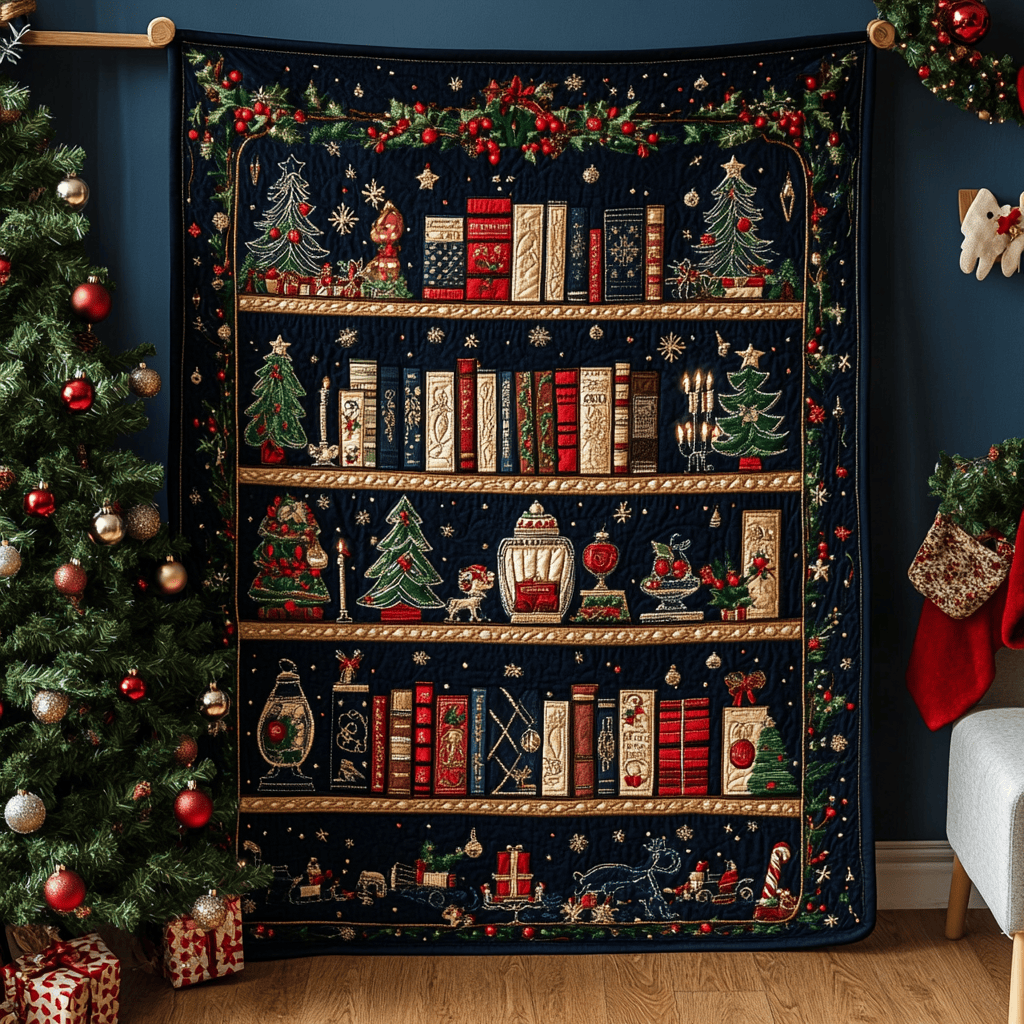 Yuletide Tales Quilted Blanket Gift Ideas For Book Lovers Yuletide Tales Quilted Blanket Gift Ideas For Book Lovers