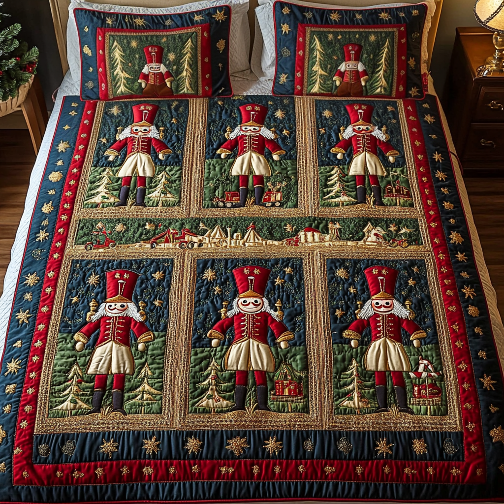 Yuletide Watch Quilted Bedding Set Mom And Daughter Gifts Yuletide Watch Quilted Bedding Set Mom And Daughter Gifts